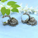 Mominos Fashion Johar Kamal Oxidised Silver-Plated Brass Finish Ghungroo Necklace with Earrings For Women - Distacart