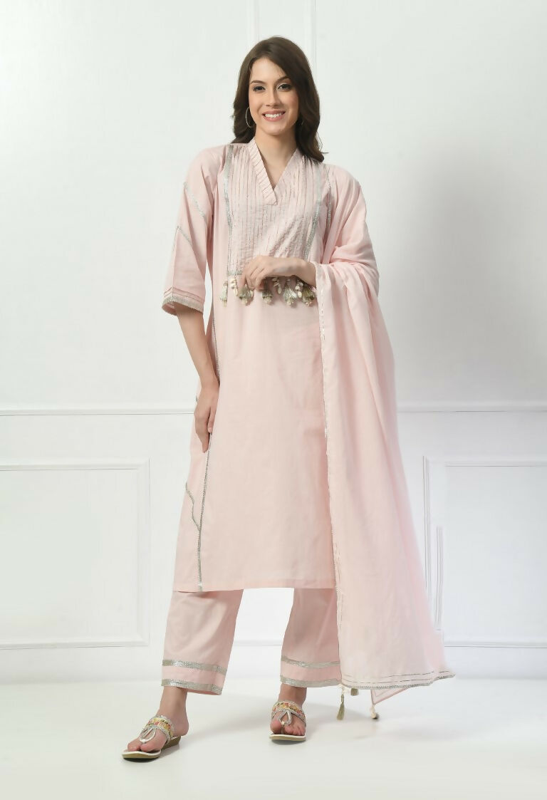 Joban Fashion Cream Cotton Kurta Set