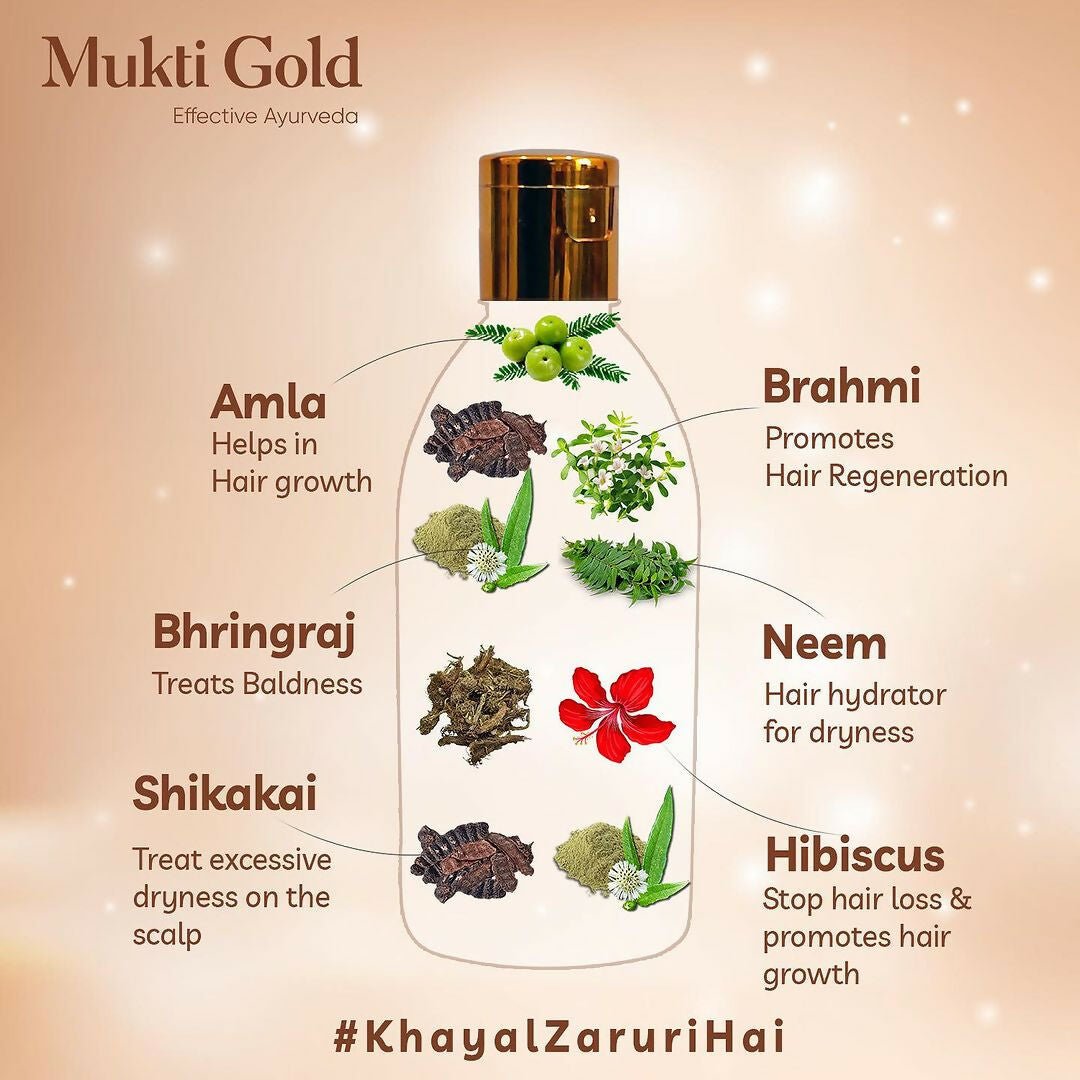 Axiom Mukti Gold Herbal Hair Oil