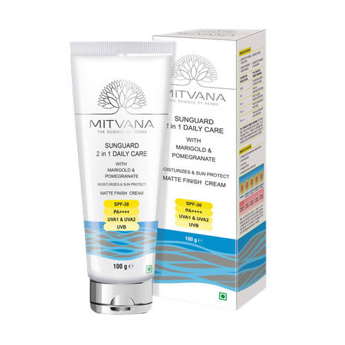 Mitvana Sunguard 2 in 1 Daily Care SPF-30 (Marigold & Pomegranate)