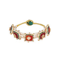 Nuyug 22K Gold Plated Red Serene Pochi Bangles - Distacart
