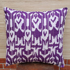 The Decor Nook Purple Base With White Print Cushion Cover