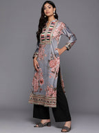 Ahalyaa Women's Traditional wear Kurta - Grey