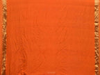 Orange Bandhani Kanchipuram Silk Handloom Saree with Small Buta Design - Global Threads
