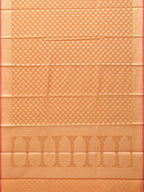 Orange Cut Work Cotton Silk Saree with All Over Banaras Design - Global Threads