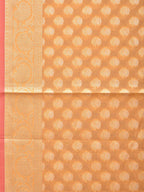 Orange Cut Work Cotton Silk Saree with All Over Banaras Design - Global Threads