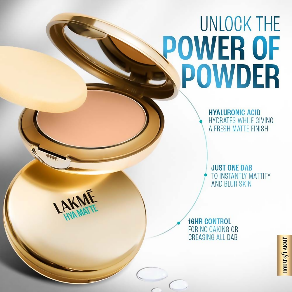 Lakme 9 To 5 Hya Matte Pressed Powder - Ivory