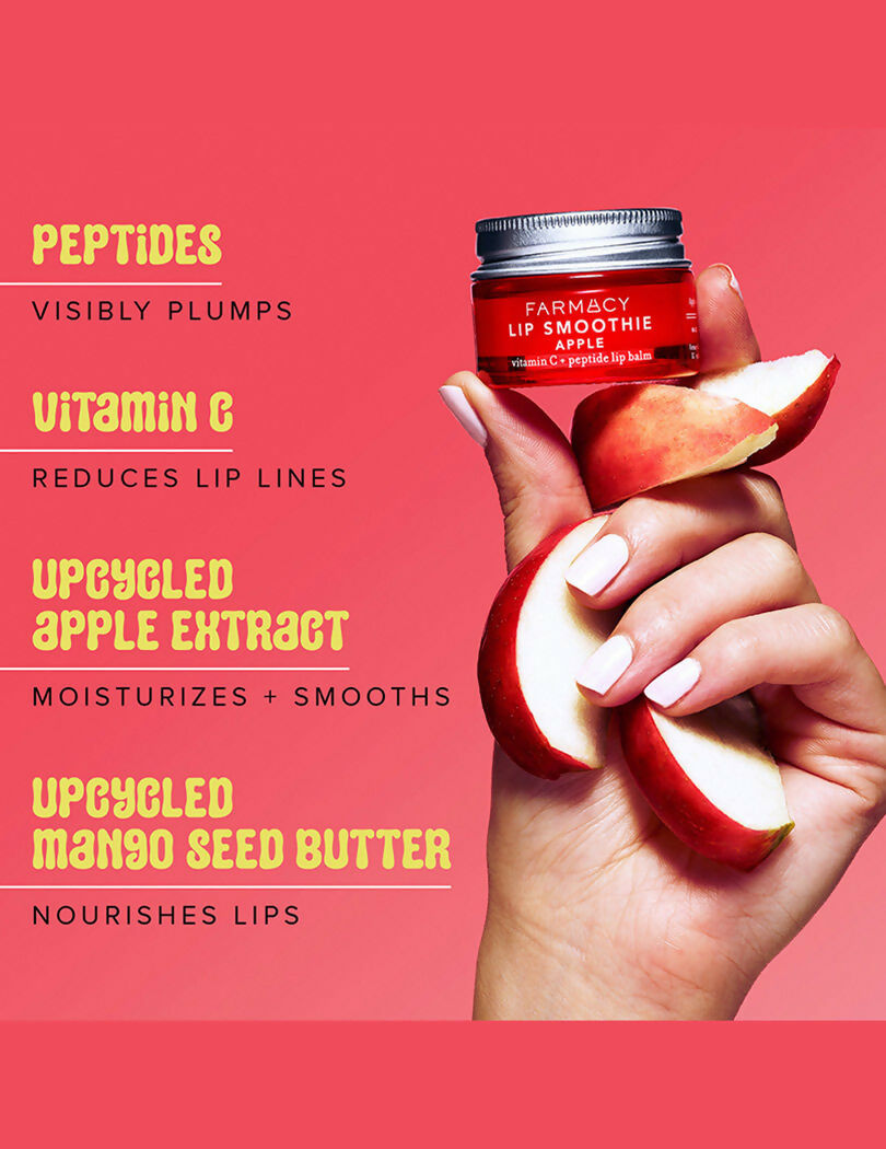 Farmacy Lip Smoothie Vitamin C + Peptide Lip Balm - Apple