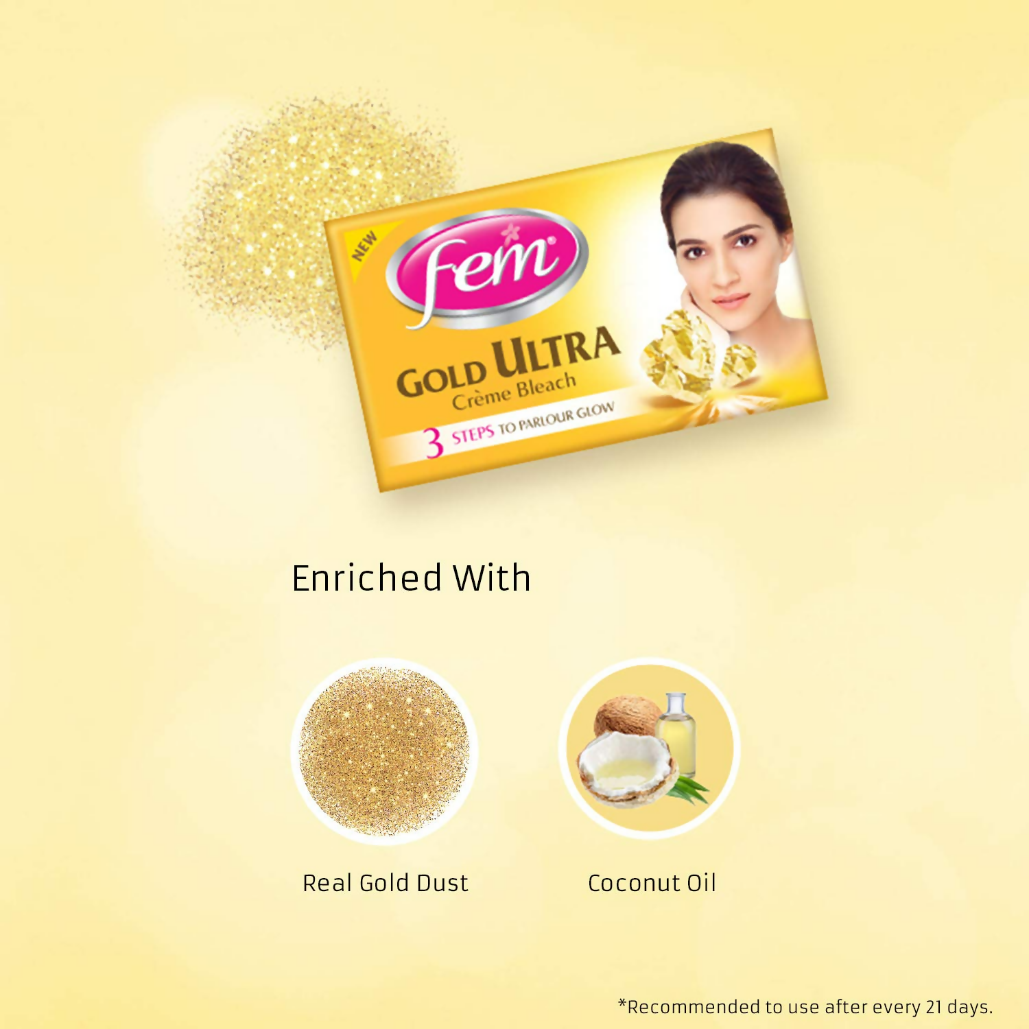 Fem Fairness (Gold Ultra) Crème Bleach - Distacart