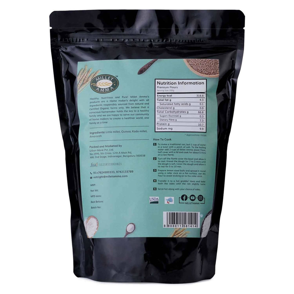 Millet Amma Gluten Free Premium Mix Flour Organic - Distacart