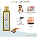 The Pure Story Natural Cold Pressed Castor Hair Oil - Distacart