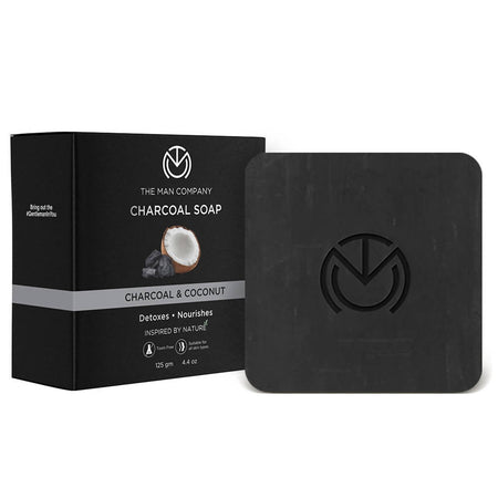 The Man Company Charcoal Soap Bar - Charcoal & Coconut