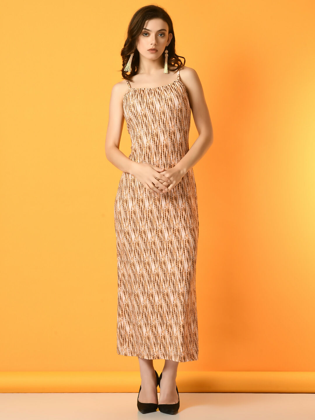 Myshka Women's Multi Printed Party Dress - Distacart
