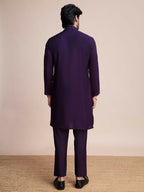 Vastranavya Traditional Festival Wear Pure Silk Thread & Sequence Embroidered Work Kurta