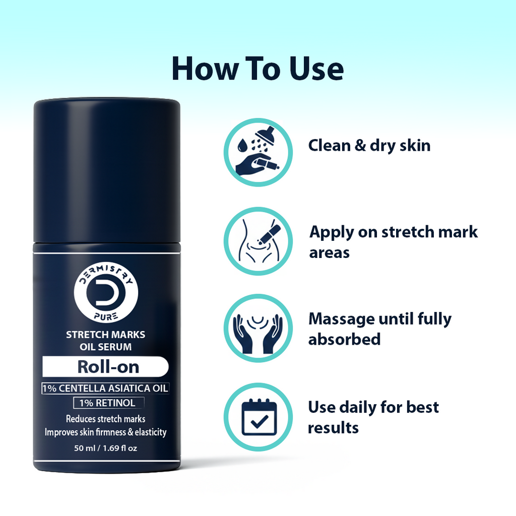 Dermistry Stretch Marks Scar Removal Roll On Oil Serum