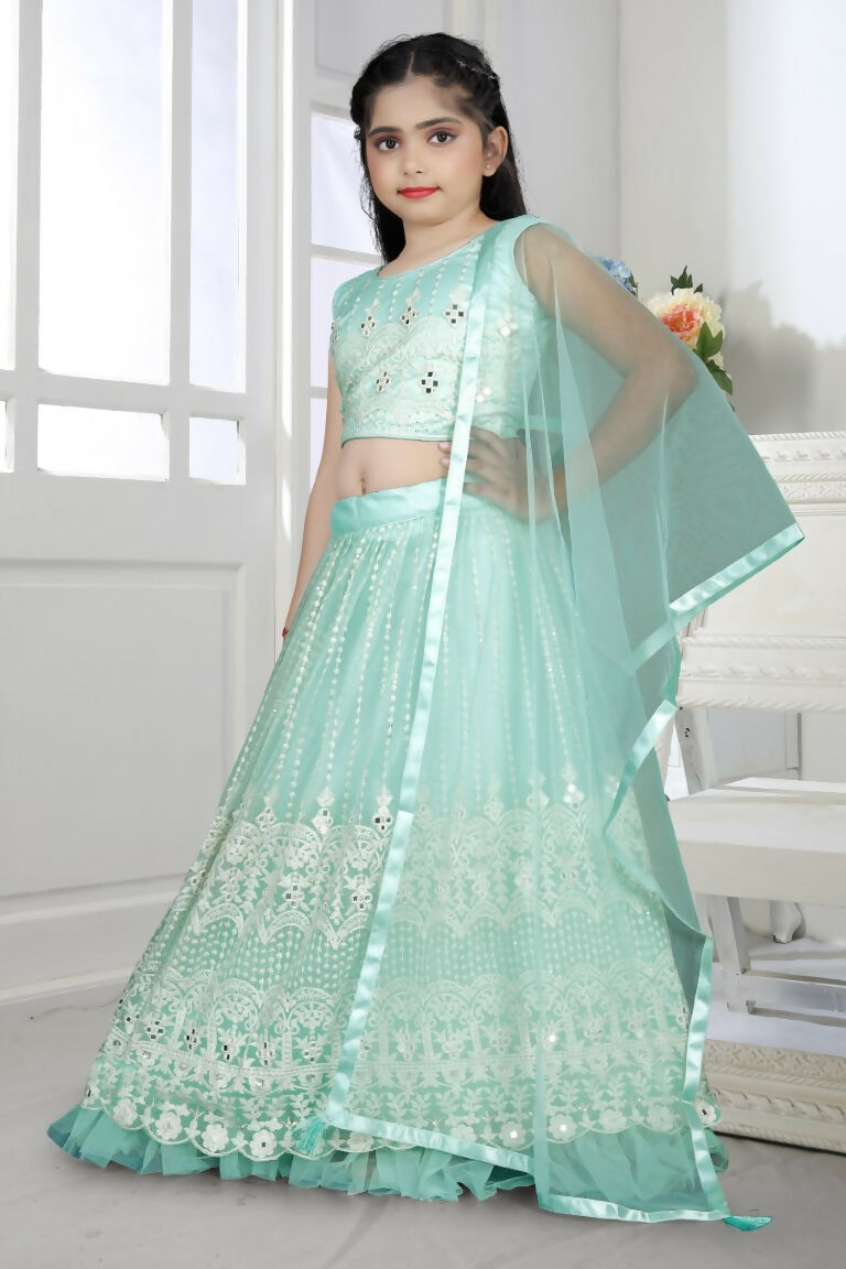 Wedding Designer Sky Net Kidswear Lehenga - Aaradhna