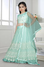 Wedding Designer Sky Net Kidswear Lehenga - Aaradhna
