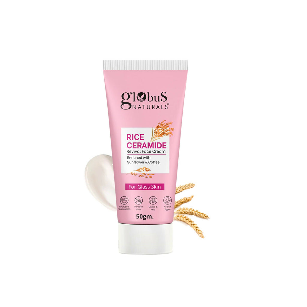 Globus Naturals Rice Ceramide Revival Face Cream - Distacart