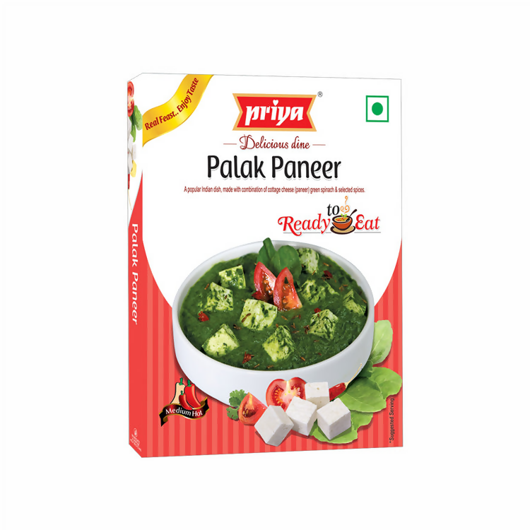 Priya Ready To Eat Palak Paneer - Distacart