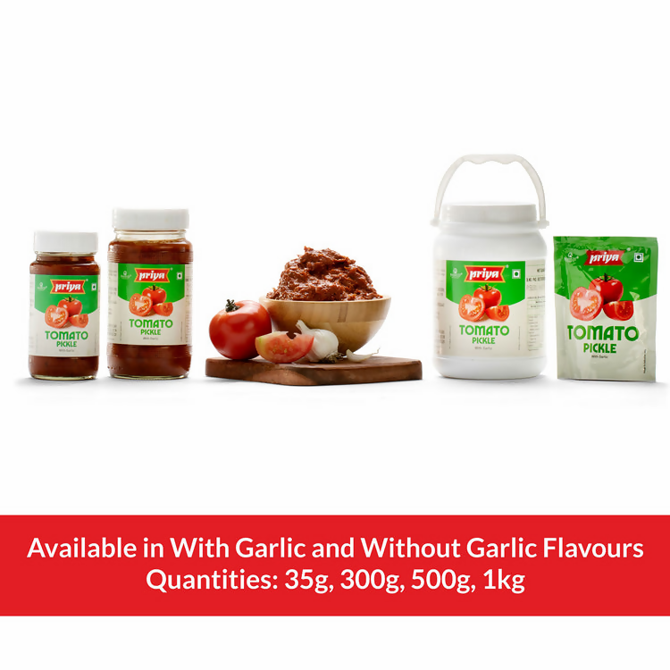 Priya Tomato Pickle Without Garlic - Distacart