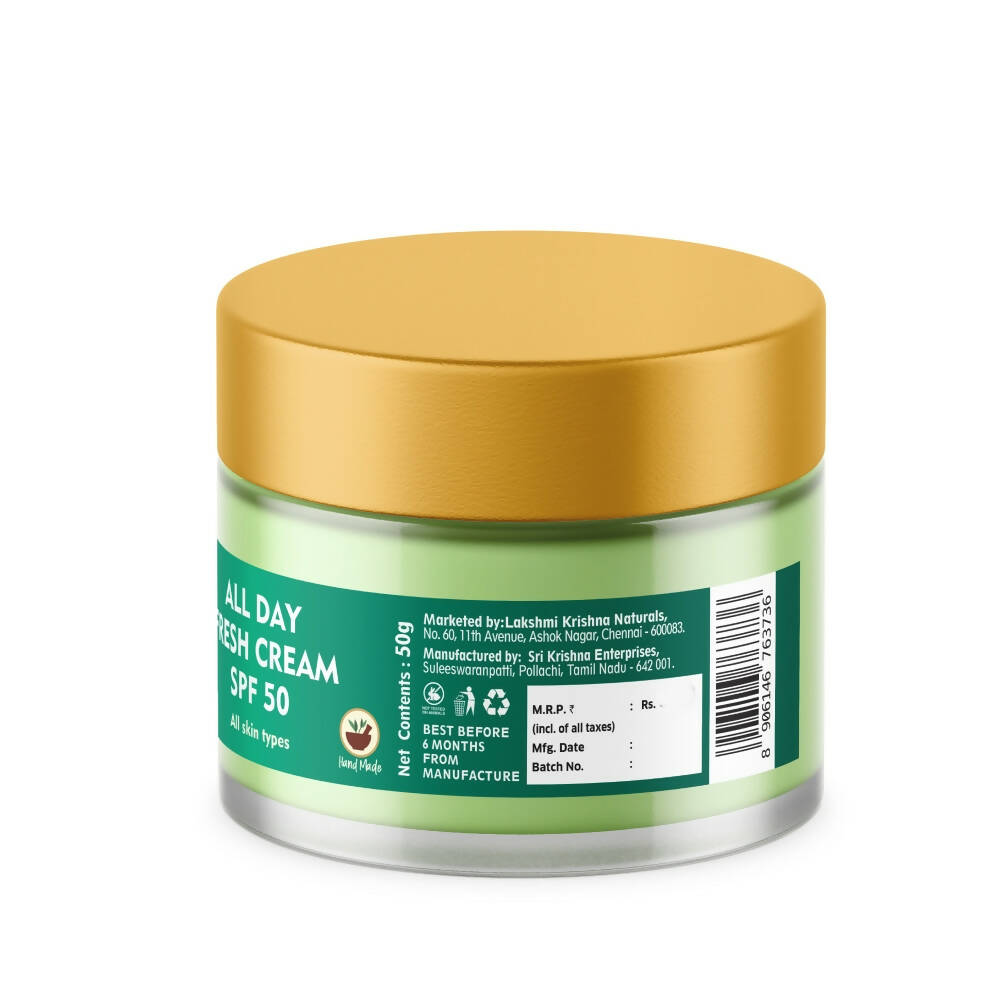 Lakshmi Krishna Naturals All Day Fresh Cream SPF 50