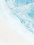 House of Panchhi Turquoise Blue Organza Floral Printed Lehenga choli & Dupatta