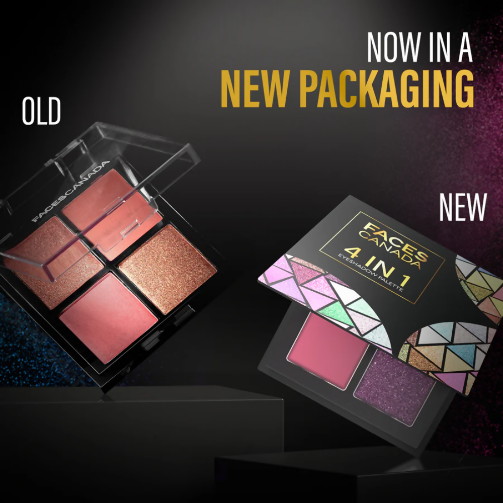 Faces Canada 4 in 1 Eyeshadow Palette - Moody Moon 06
