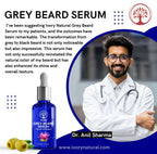 Ivory Natural Greys Beard Serum Restore Natural Black Color Of Grey White Beard - Distacart