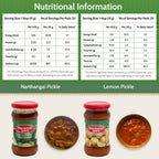 Mambalam Iyers Narthangai & Lemon Pickle Combo