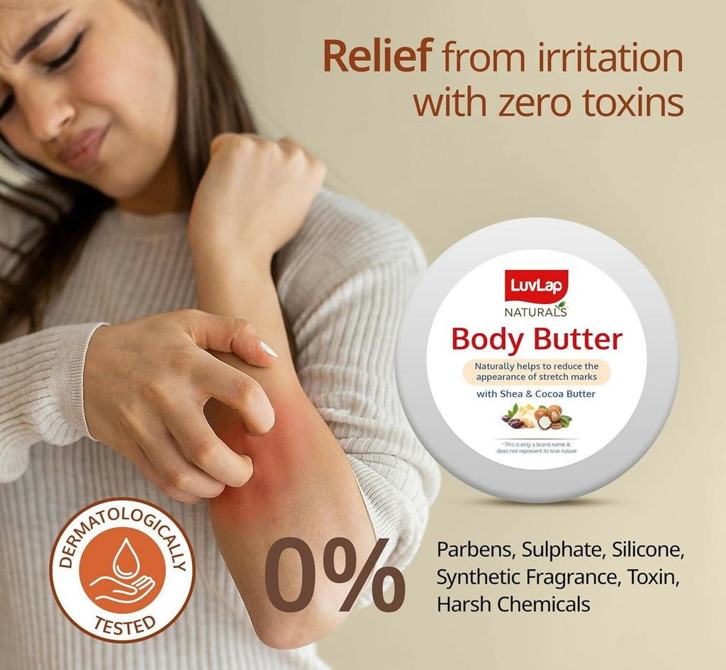 LuvLap Naturals Body Butter for Pregnant Belly