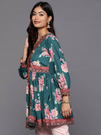 Ahalyaa Women's Traditional wear Tunic - Green
