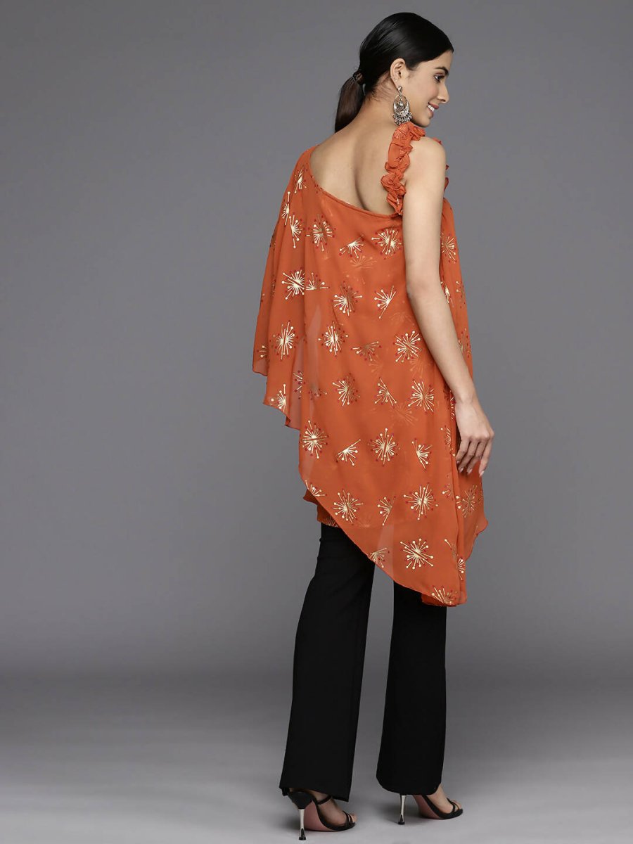 Ahalyaa Women's Traditional wear Tunic - Orange