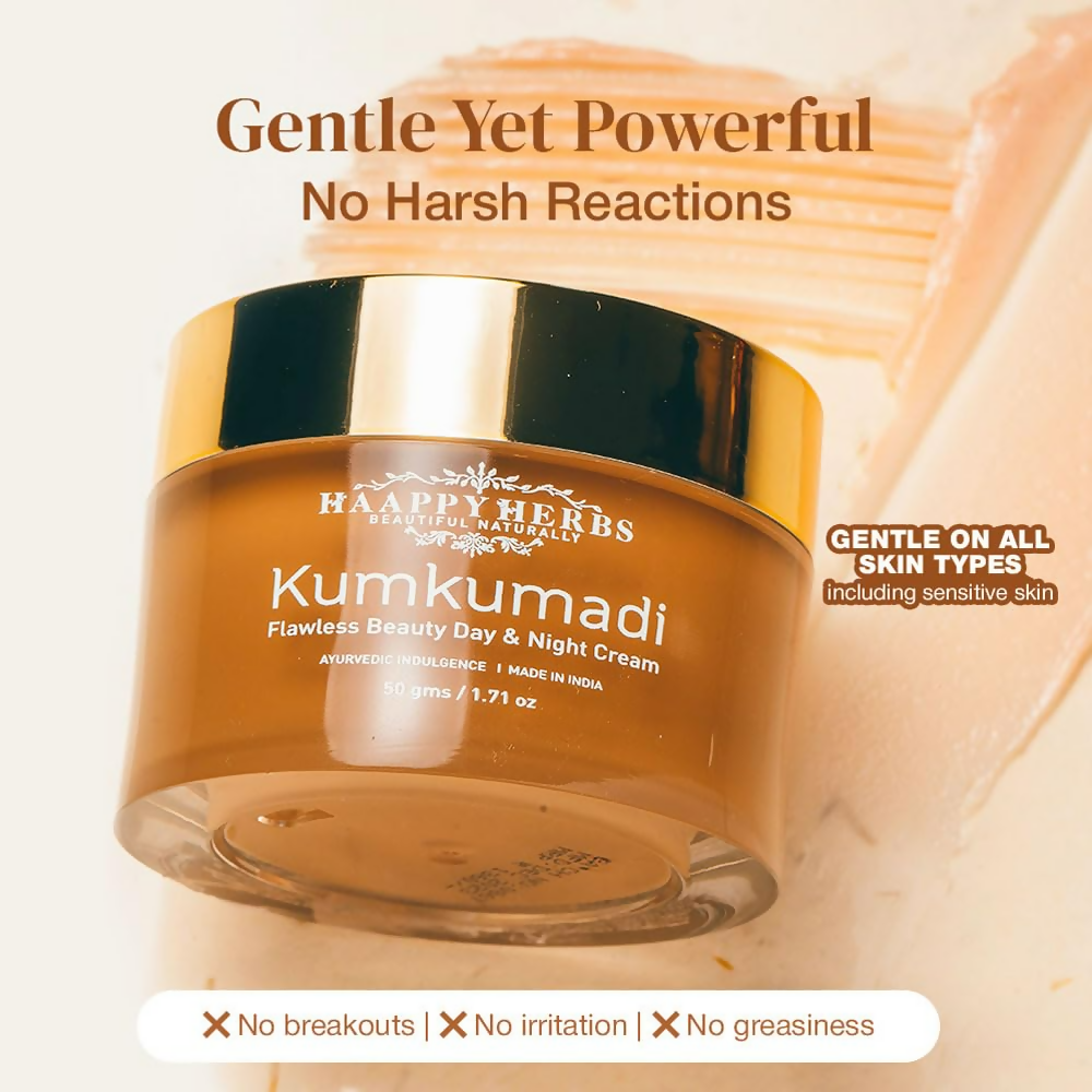 Haappyherbs Kumkumadi Flawless Beauty Day & Night Cream - Distacart