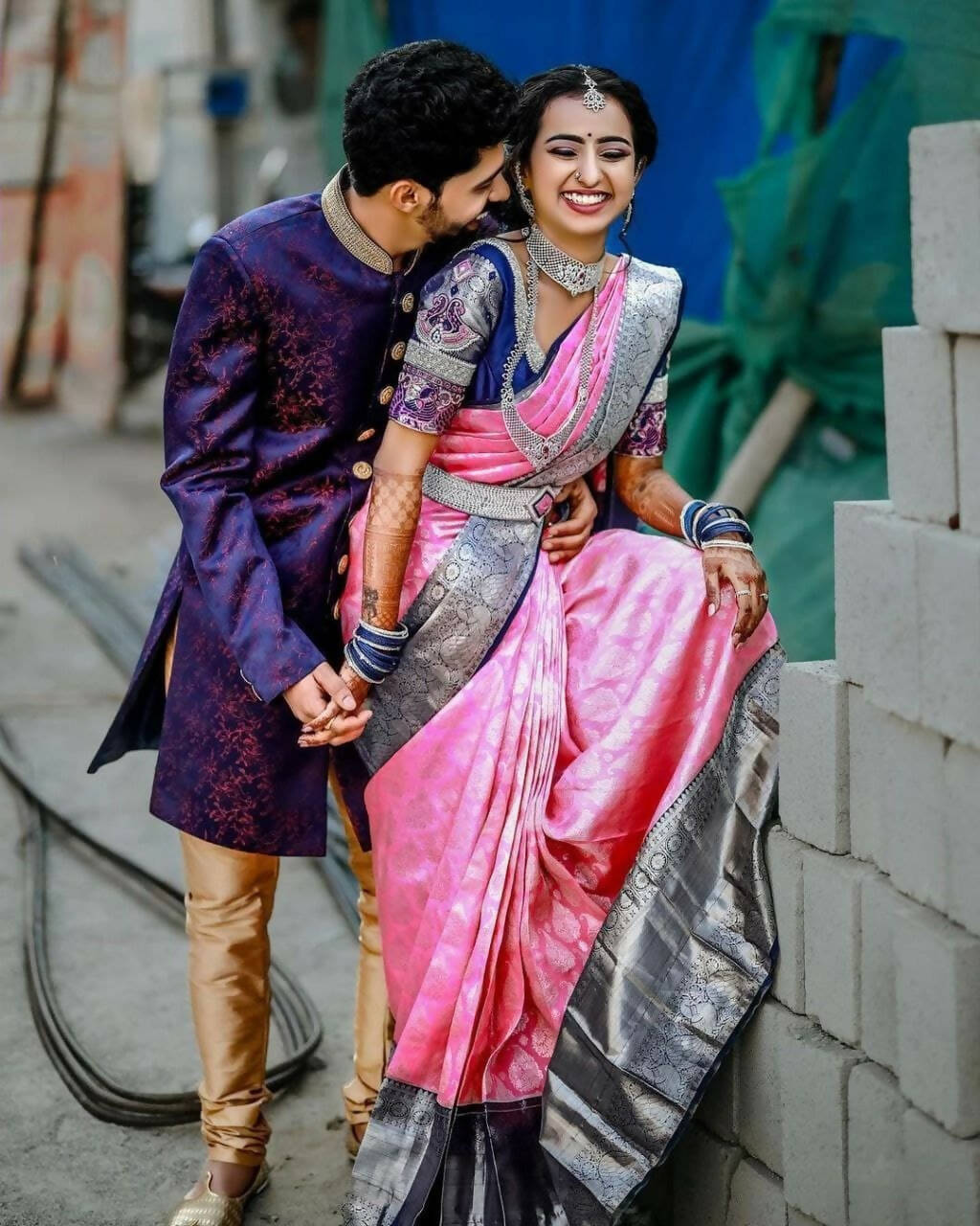DEIANA'S Beautiful Designer Golden zari Soft Lichi Silk Saree - Light Pink