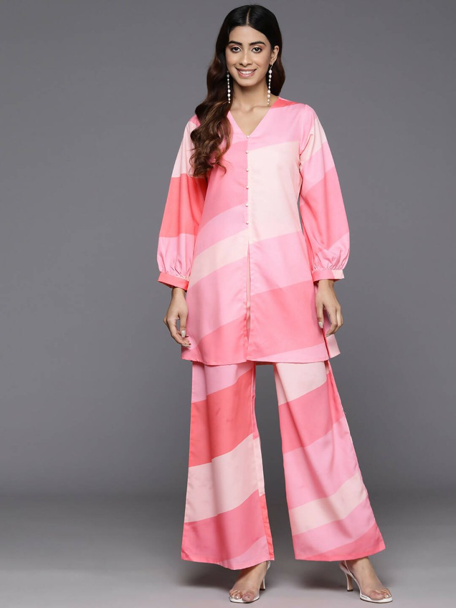 Ahalyaa Women's Traditional Wear Co-ods - Pink
