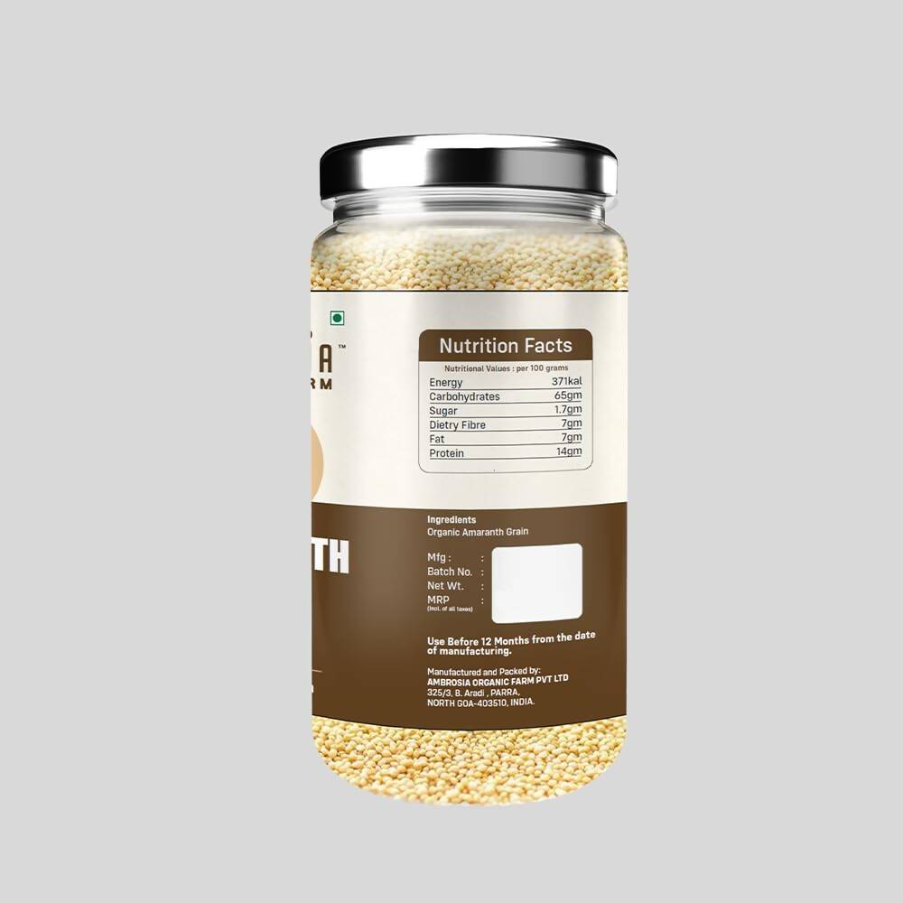 Ambrosia Organic Farm Amaranth Grains - Distacart