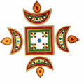 Kundan Rangoli For Puja Floor decoration & Wall Decoration