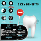 Rivona Naturals Activated Charcoal Teeth Whitening Powder - Distacart