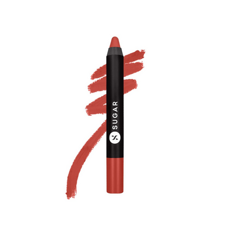 Sugar Cosmetics Matte as Hell Crayon Lipsticks for Women, Lasts Up To 8+ Hours - 11 Elle Woods
