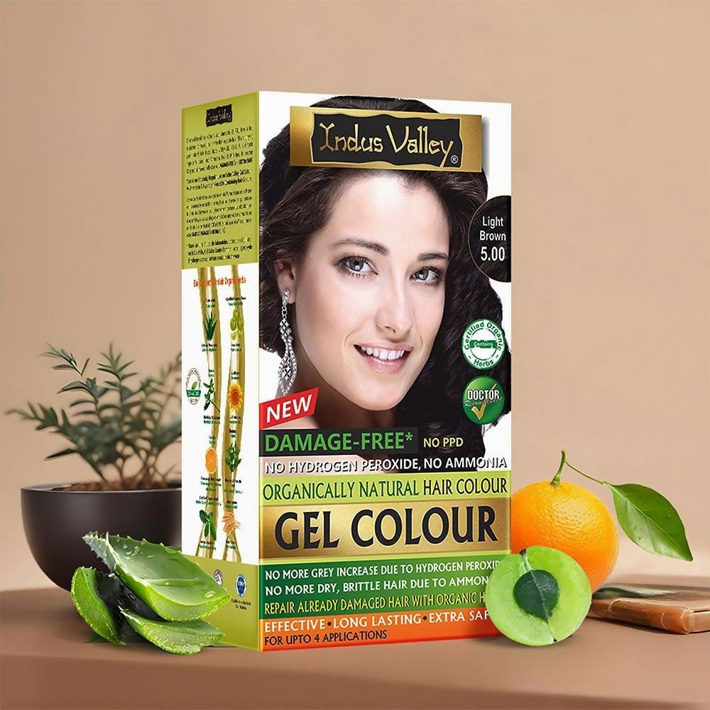 Indus Valley Damage Free Gel Colour Light Brown