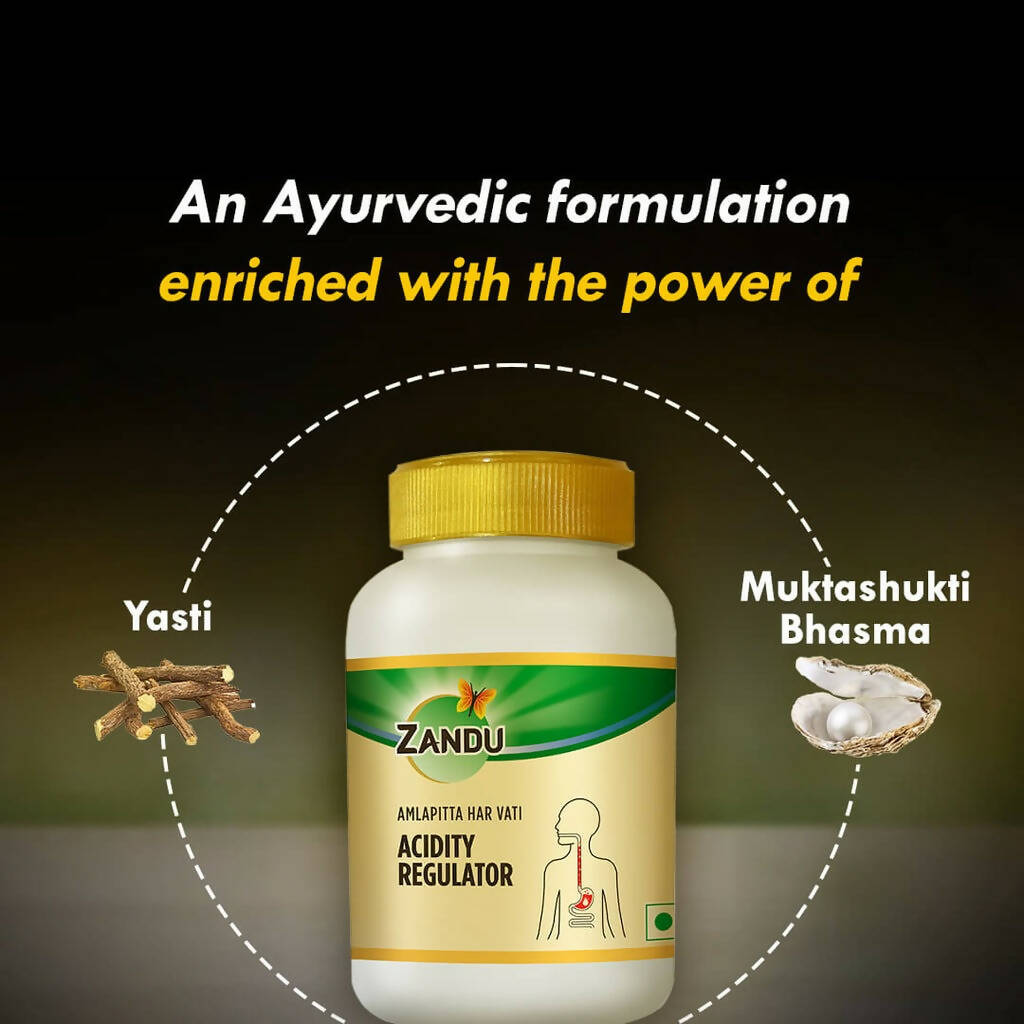 Zandu Amlapitta Har Vati, Acidity Regulator Tablets - Distacart