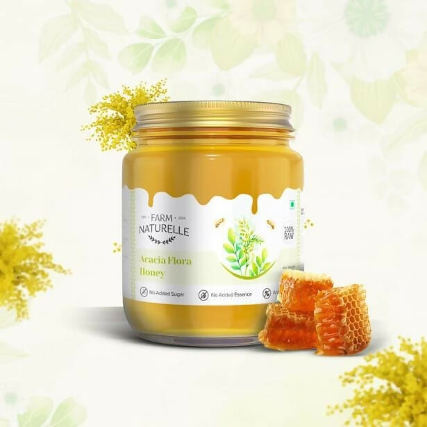 Farm Naturelle Acacia Honey - Raw, Natural, and Unprocessed Forest Honey