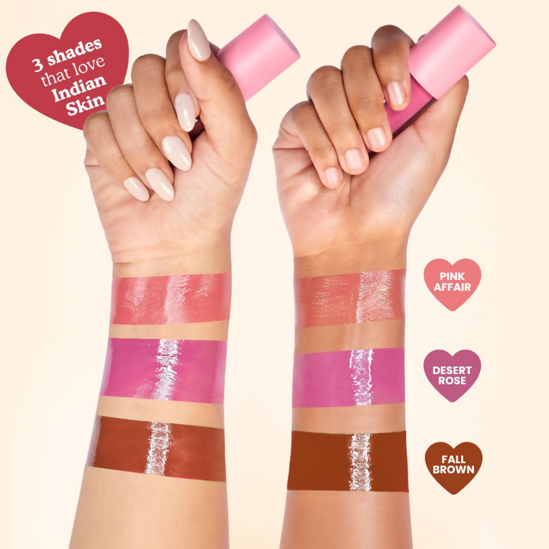 The Skin Diet Company Lip Barrier Tint High Shine Gloss Oil - Fall Brown