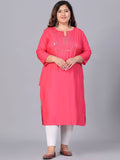 Sztori Women Yoke Design Thread Work Kurta