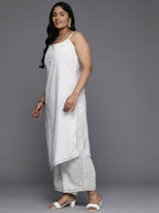 Ahalyaa Women's Traditional wear Kurta Set - White
