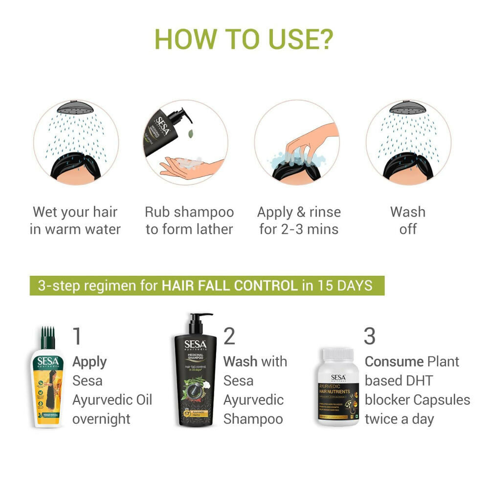 Sesa Ayurvedic Black Medicinal Shampoo