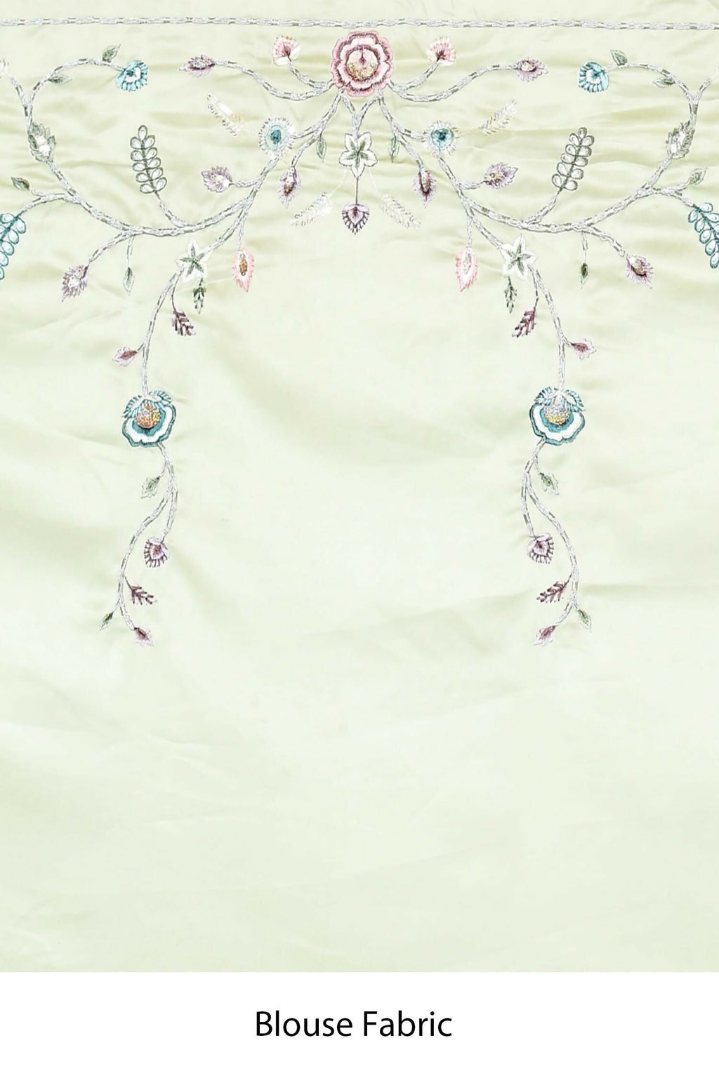 Green Satin Silk Sequence Embroidered With Stone Work Festive Saree - Nimaya Denzy