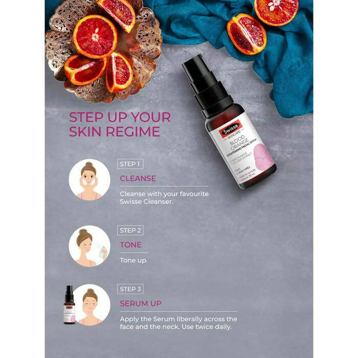 Swisse Skincare Blood Orange Brightening Facial Serum with Vitamin C