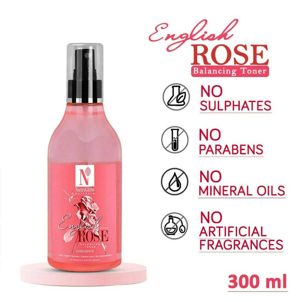 NutriGlow NATURAL'S English Rose Balance Toner