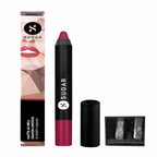Sugar Matte As Hell Crayon Lipstick - Poppy Adams (Raspberry Pink)